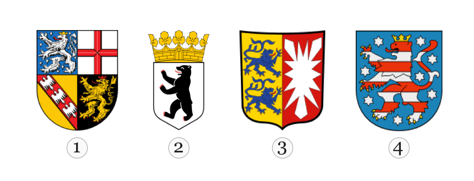Welches Wappen gehört zum Bundesland Schleswig-Holstein?